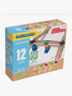 Togbaner & Legeborde-AlphaBoosterZ Alpha BoosterZ Track Connectors Cross & Across Byggesæt 12 Dele