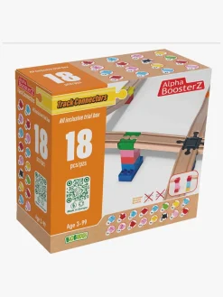 Togbaner & Legeborde-AlphaBoosterZ Alpha BoosterZ Track Connectors All Inclusive Trail Box Byggesæt 18 Dele