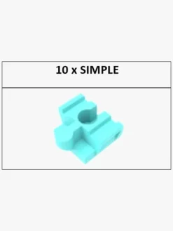 Togbaner & Legeborde-AlphaBoosterZ Alpha BoosterZ Track Connectors Simpler Byggesæt 10 Dele