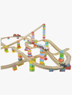 Togbaner & Legeborde-AlphaBoosterZ Alpha BoosterZ Track Connectors All In One Block Box XL Byggesæt 116 Dele