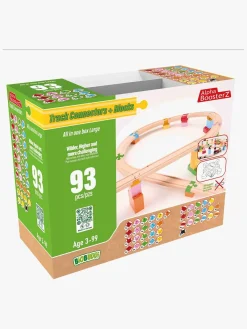 Togbaner & Legeborde-AlphaBoosterZ Alpha BoosterZ Track Connectors All In One Block Box Large Byggesæt 93 Dele