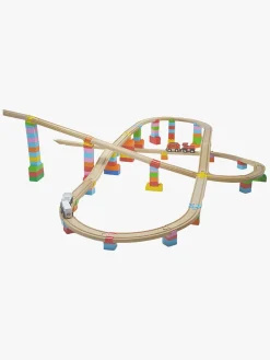 Togbaner & Legeborde-AlphaBoosterZ Alpha BoosterZ Track Connectors All In One Block Box Large Byggesæt 93 Dele