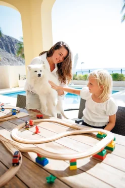 Togbaner & Legeborde-AlphaBoosterZ Alpha BoosterZ Track Connectors All In One Block Box Large Byggesæt 93 Dele