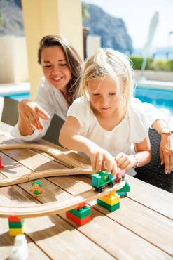 Togbaner & Legeborde-AlphaBoosterZ Alpha BoosterZ Track Connectors Small Trial Byggesæt 10 Dele