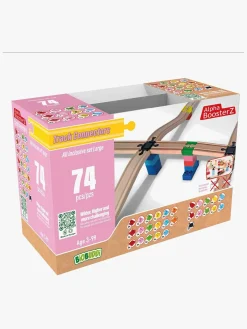 Togbaner & Legeborde-AlphaBoosterZ Alpha BoosterZ Track Connectors All Inclusive Large Byggesæt 74 Dele