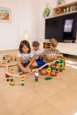 Togbaner & Legeborde-AlphaBoosterZ Alpha BoosterZ Track Connectors All Inclusive Large Byggesæt 74 Dele