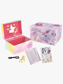 Babylegetøj-Alrico Spilledåse Enhjørning med Klistermærker