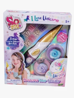Kreativt Legetøj-Alrico Unicorn Hårsæt, Multifarvet