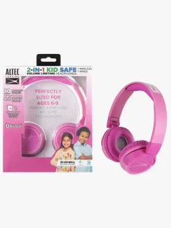 Elektronik & Media-AltecLansing Altec Lansing Høretelefoner Trådløse 2-i-1, Pink Lyserød