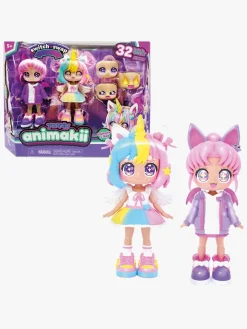 Dukker & Bamser-Animakii Dukkesæt Enhjørning & Flagermus