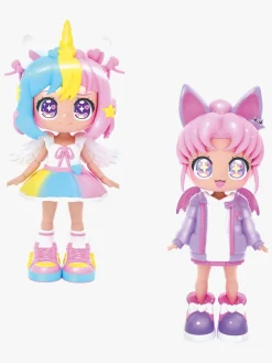 Dukker & Bamser-Animakii Dukkesæt Enhjørning & Flagermus