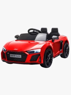 Elbiler & -Køretøjer-Audi R8 Spyder Elbil, Rød Rød/Sort