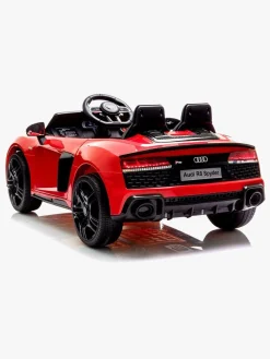 Elbiler & -Køretøjer-Audi R8 Spyder Elbil, Rød Rød/Sort