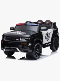 Elbiler & -Køretøjer-Azeno Elbil Politibil SUV 12V, Sort