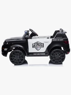 Elbiler & -Køretøjer-Azeno Elbil Politibil SUV 12V, Sort