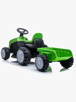 Elbiler & -Køretøjer-Azeno Eltraktor m. Anhænger, Grøn