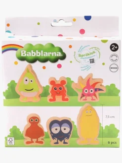 Legetøjsfigurer-Babblarna Figursæt Træ 6 Stk.