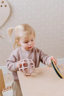 Babylegetøj-BabysOnly Baby's Only Aktivitetsbold, Old Pink Lyserød