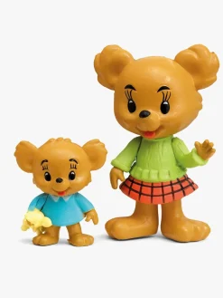 Legetøjsfigurer-Bamse - Verdens Stærkeste Bjørn Figursæt Brummelise + Brum Flerfarvet