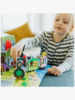 Togbaner & Legeborde-Bamse Togsæt Træ