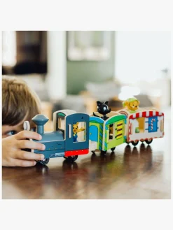 Togbaner & Legeborde-Bamse Togsæt Træ