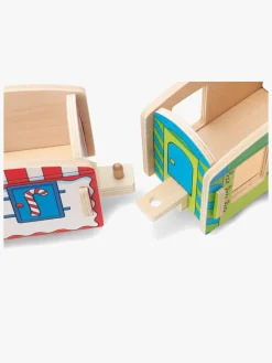 Togbaner & Legeborde-Bamse Togsæt Træ