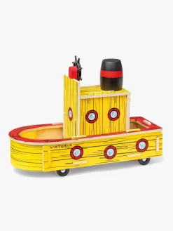 Legetøjsbiler & -Fartøjer-Bamse Træbåd Viktoria