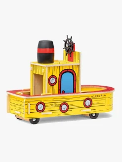 Legetøjsbiler & -Fartøjer-Bamse Træbåd Viktoria