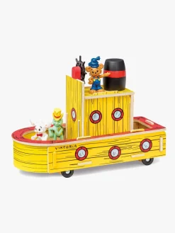 Legetøjsbiler & -Fartøjer-Bamse Træbåd Viktoria