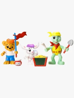 Legetøjsfigurer-Bamse Verdens Stærkeste Bjørn Figursæt Pirater Flerfarvet