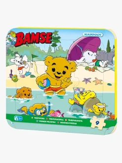 Spil & Puslespil-Bamse Verdens Stærkeste Bjørn Puslespil 9 Brikker