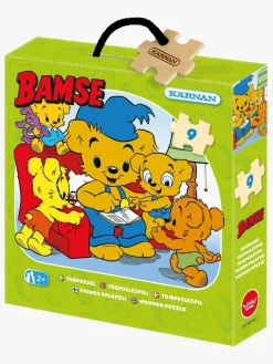 Spil & Puslespil-Bamse Verdens Stærkeste Bjørn Puslespil Læsning 9 Brikker