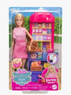 Dukker & Bamser-Barbie & Teresa Recipe for Friendship Legesæt med Dukke Marked