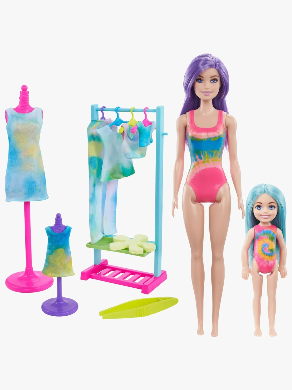 Dukker & Bamser-Barbie Color Reveal Legesæt Tie Dye Fashion Maker