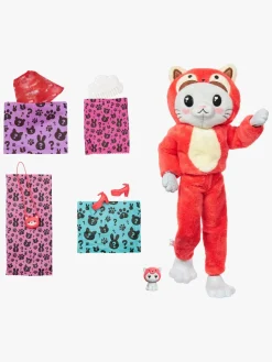 Dukker & Bamser-Barbie Cutie Reveal Dukke Animal Series Rød Panda