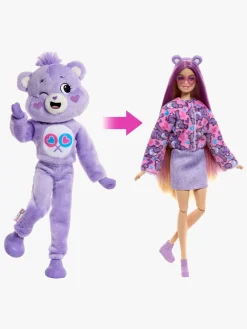 Dukker & Bamser-Barbie Cutie Reveal Dukke Care Bears, Lilla Flerfarvet