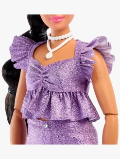 Dukker & Bamser-Barbie Deluxe Style Dukke i Lilla Outfit