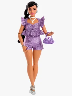 Dukker & Bamser-Barbie Deluxe Style Dukke i Lilla Outfit