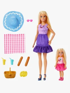 Dukker & Bamser-Barbie Family & Friends Legesæt Malibu & Chelsea Picnic