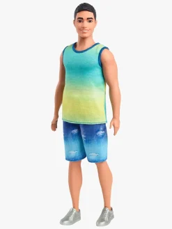 Dukker & Bamser-Barbie Fashionistas Dukke Ken i Denimshorts