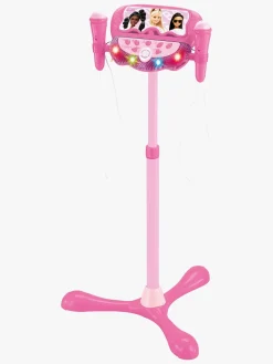 Musikinstrumenter|Elektronik & Media-Barbie Justerbart Karaoke-stativ med 2 Mikrofoner