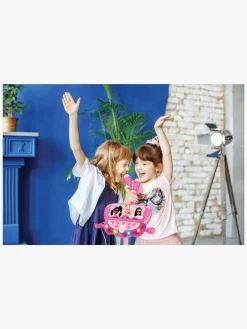 Musikinstrumenter|Elektronik & Media-Barbie Justerbart Karaoke-stativ med 2 Mikrofoner