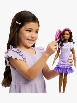 Dukker & Bamser-Barbie My First Dukke Brunt Hår med Puddel