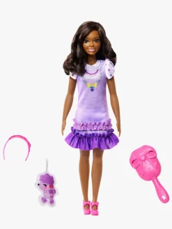 Dukker & Bamser-Barbie My First Dukke Brunt Hår med Puddel