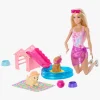 Dukker & Bamser-Barbie Puppy Pool Party Legesæt
