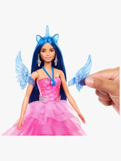 Dukker & Bamser-Barbie Sapphire Dukke med Blåt Hår & Enhjørning