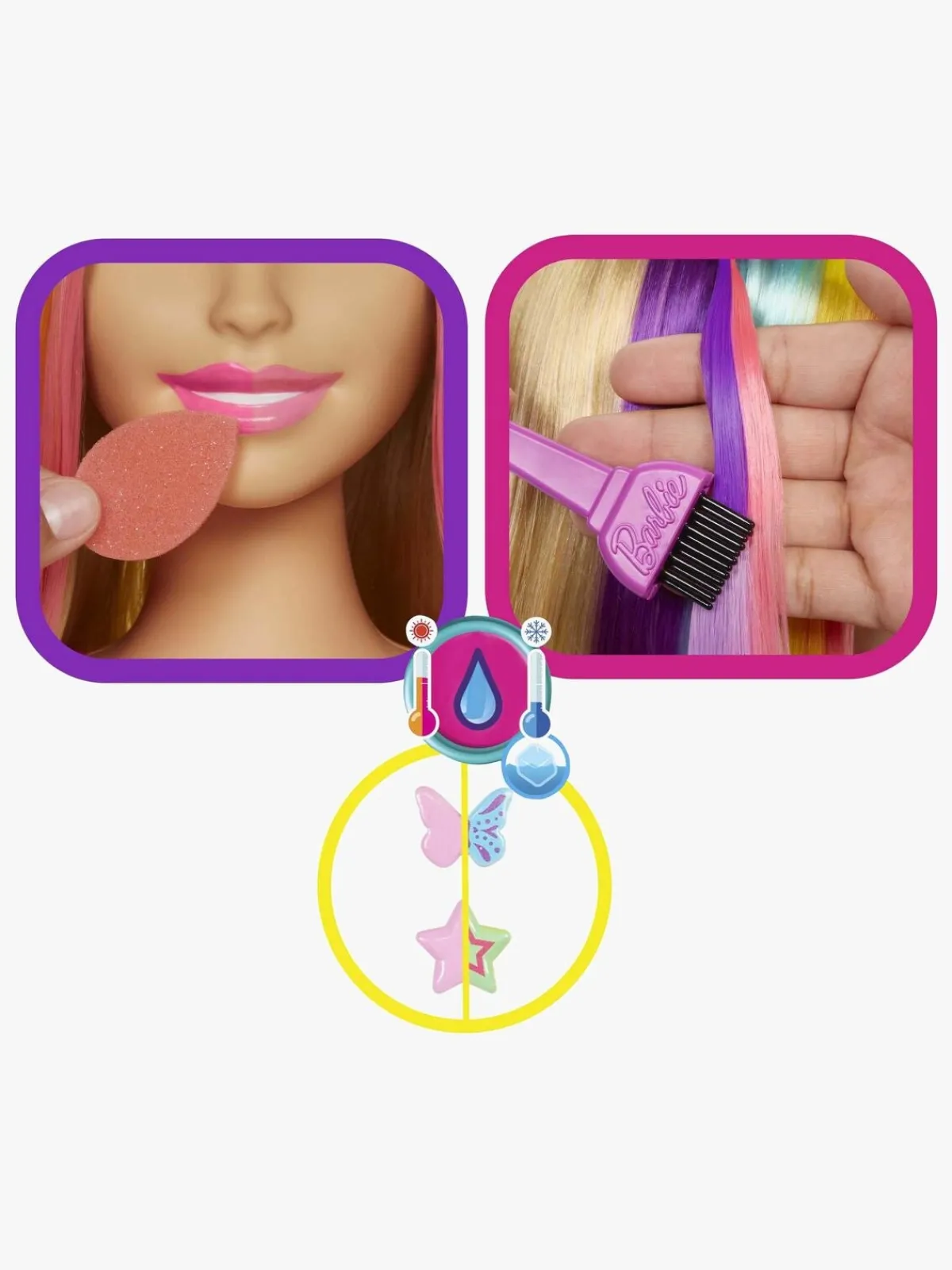 Dukker & Bamser-Barbie Totally Hair Color Reveal Frisør- og Sminkedukke