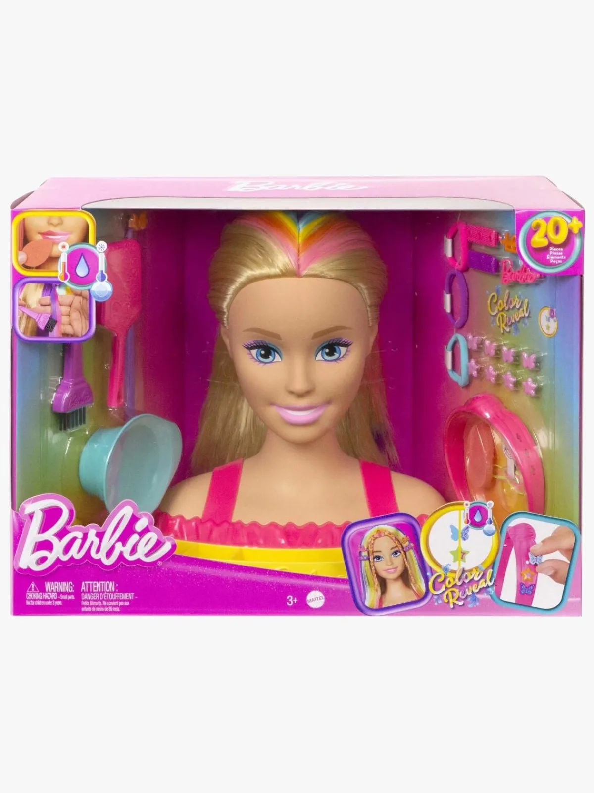Dukker & Bamser-Barbie Totally Hair Color Reveal Frisør- og Sminkedukke