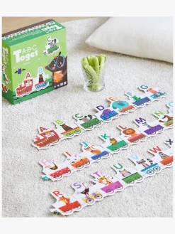 Spil & Puslespil-BarboToys Barbo Toys ABC Puslespil Tog med Dyr 29 Brikker