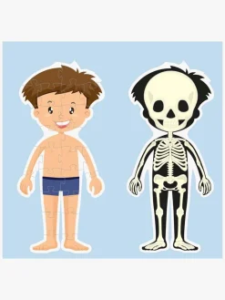 Spil & Puslespil-BarboToys Barbo Toys Body Puslespil Dreng 36 Brikker Blå